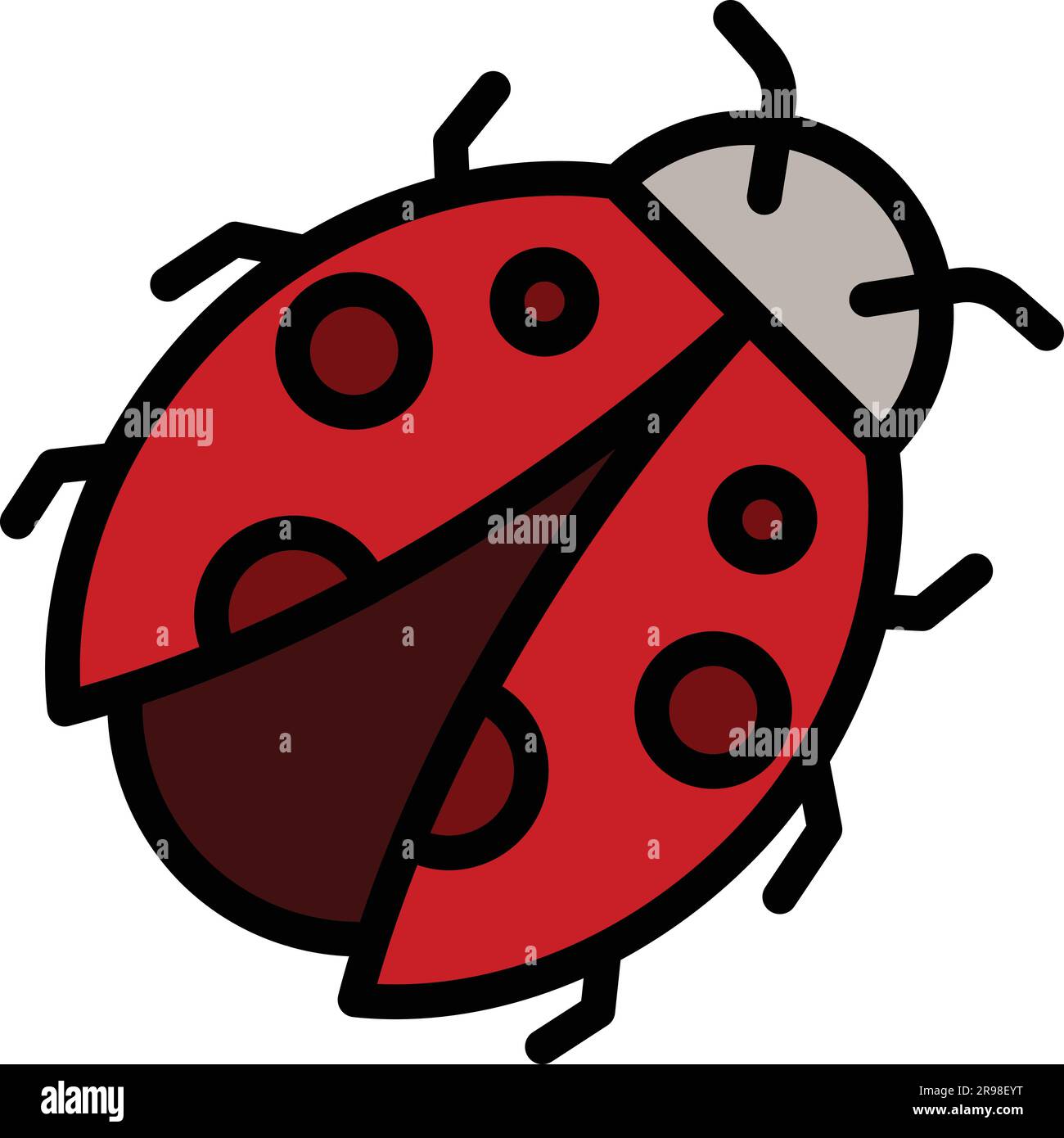 Ladybird wild icon. Outline Ladybird wild vector icon for web design ...