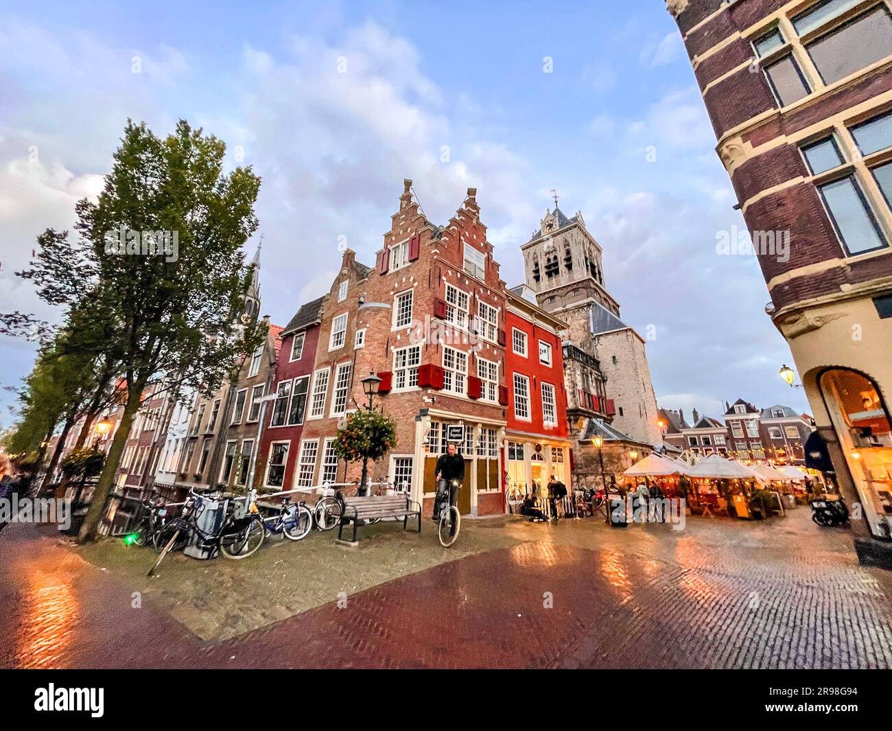 Delft, The Netherlands - October 5, 2021: Street view and a scene from ...