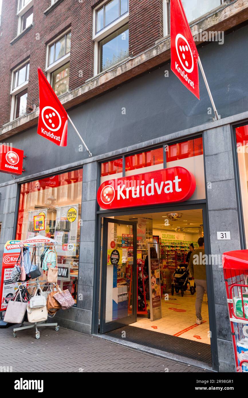 The Hague, NL - OCT 7, 2021: The Hague branch of Kruidvat, a Dutch retail,  pharmacy and drugstore chain specialising in health and beauty products whi  Stock Photo - Alamy
