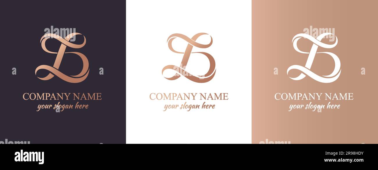 L logo. LD DL letter logo template elements. personal monogram. Vector elegant logo. letter L logo design Stock Vector