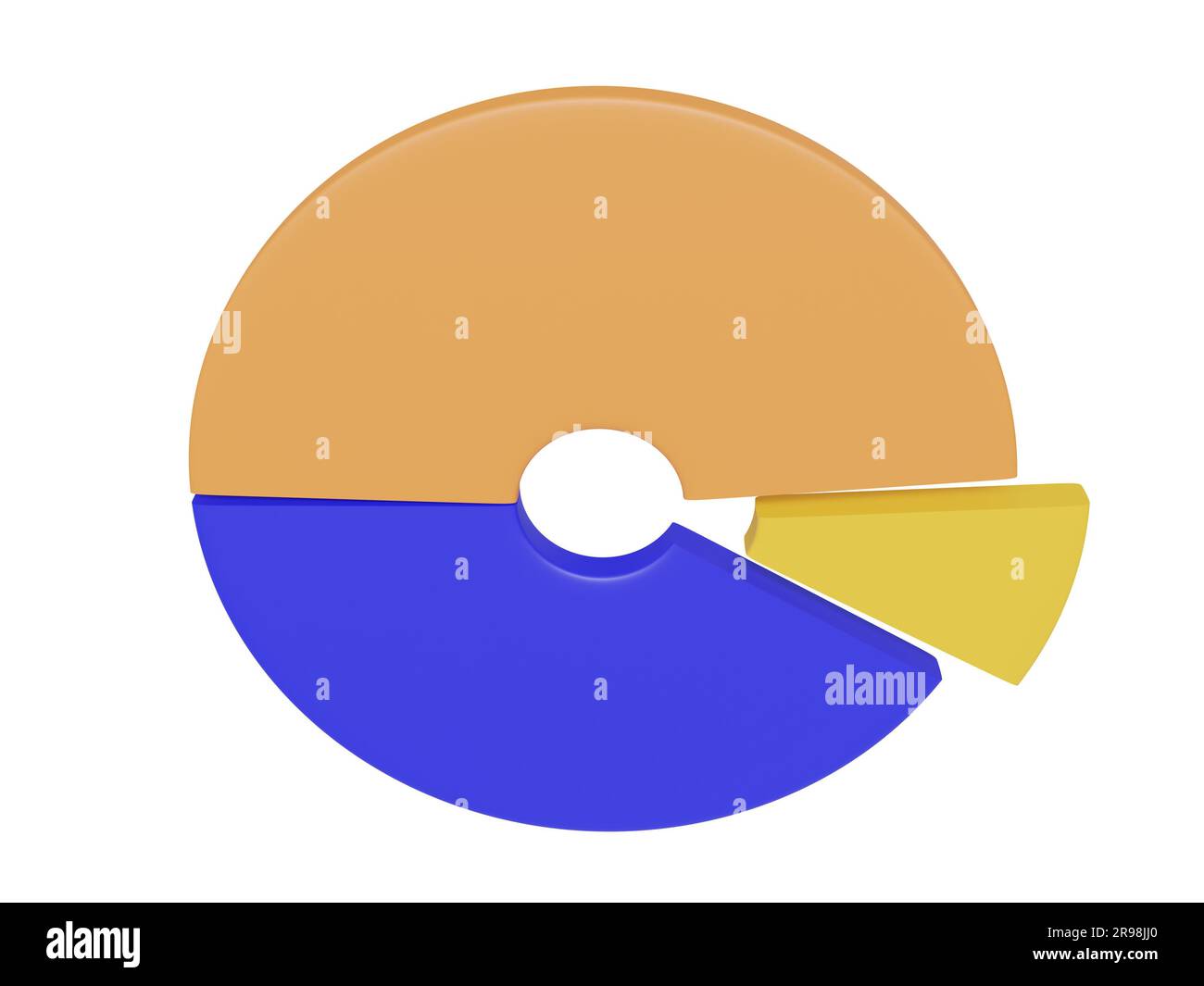 Colored round chart. 3d render Stock Photo Alamy