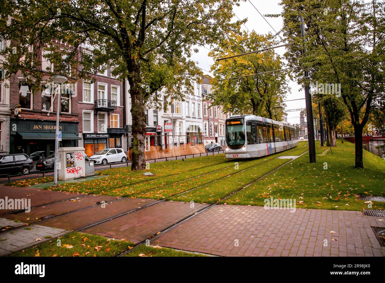 Rotterdam, Netherlands - October 6, 2021: Modern Light Rail City Tram ...