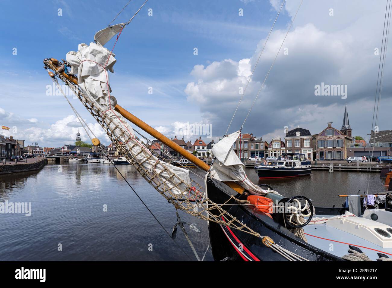 port of Lemmer, Netherlands Stock Photo