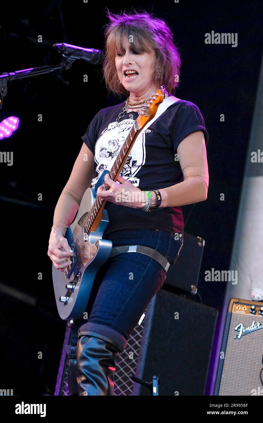 Pilton, UK. 24th June, 2023. Christine Ellen Hynde, known ...