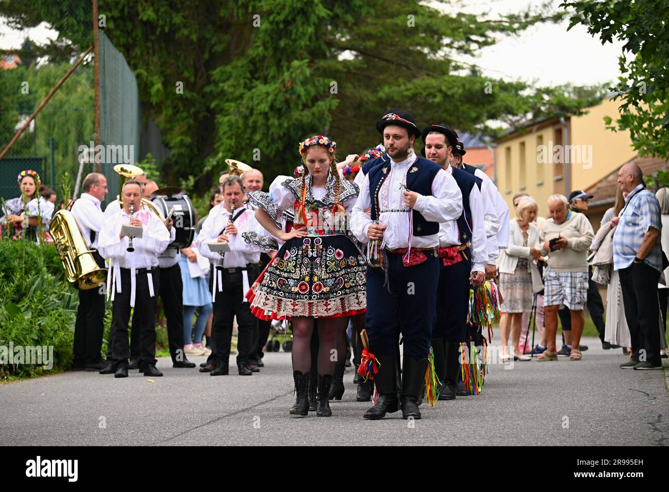 Brno - Bystrc, Czech Republic, 24 June, 2023. Traditional festivities
