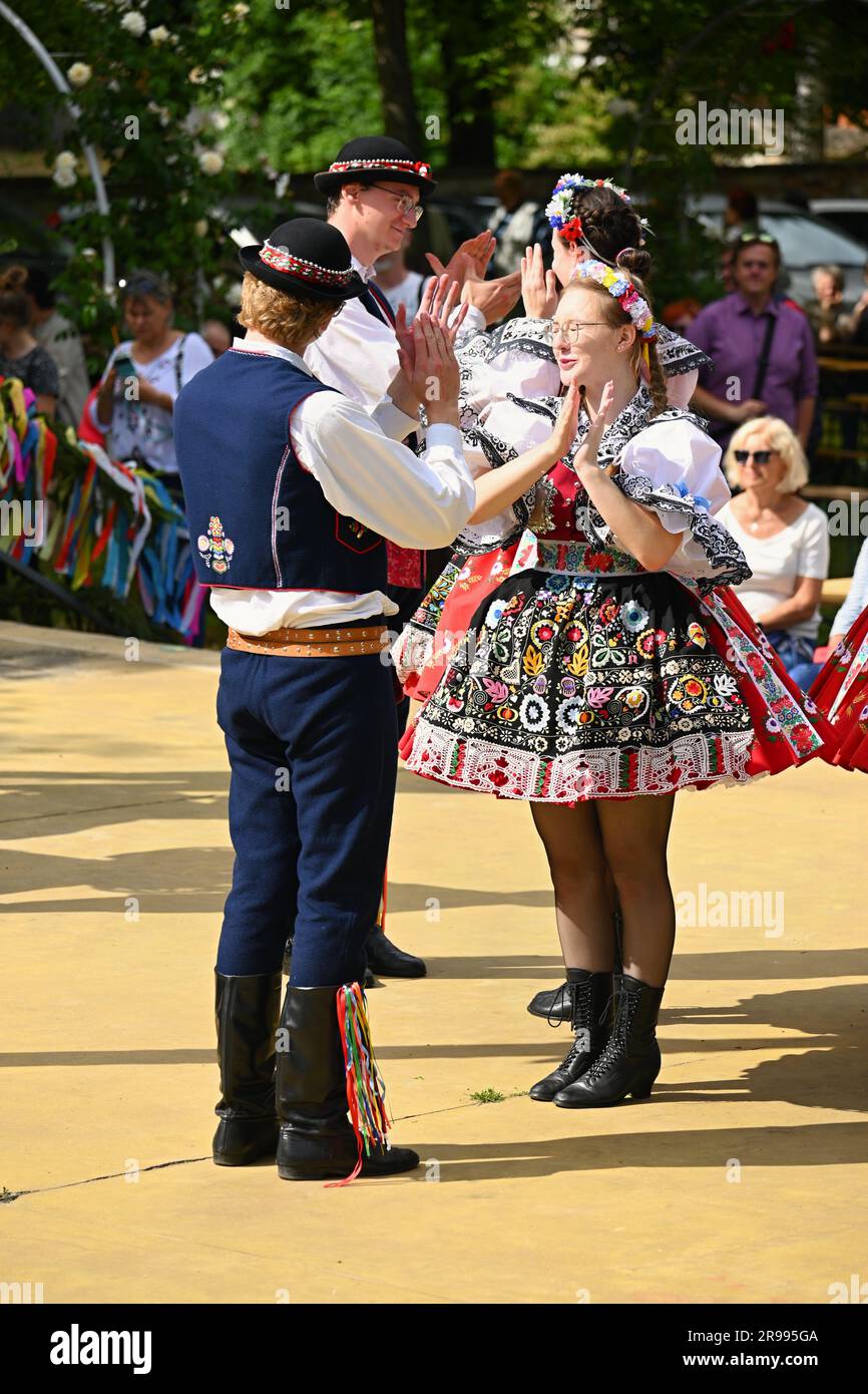 Brno - Bystrc, Czech Republic, 24 June, 2023. Traditional festivities