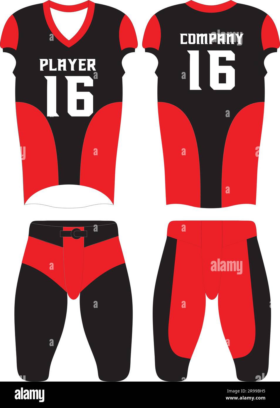 American Football Uniform Mock ups Templates front and back view fully American Football Uniform Mock ups Templates front and back view fully