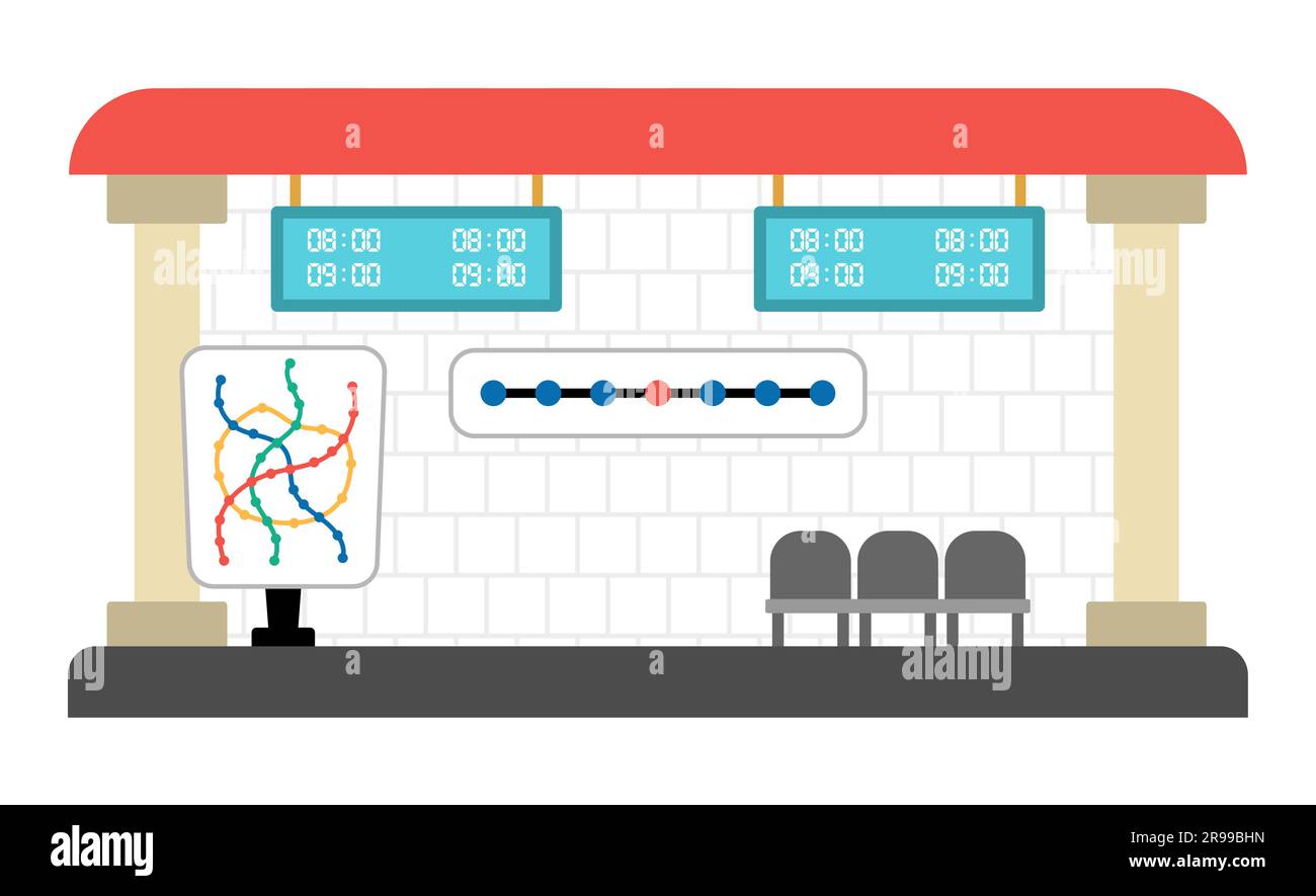 Vector Metro Station Icon Cartoon Underground Stop City Subway vector-metro-station-icon-cartoon-underground-stop-city-subway