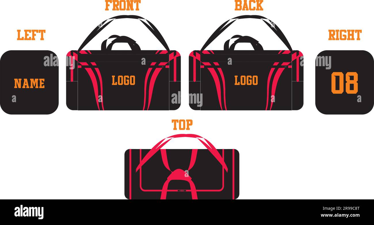 Duffle Bag Mock ups templates Stock Vector Image & Art Alamy