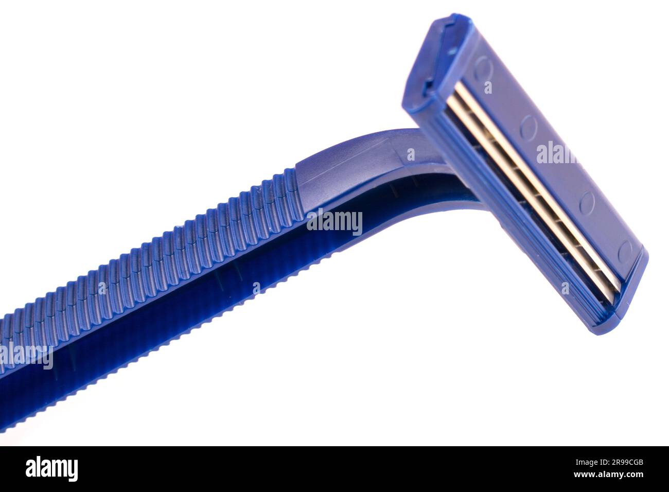 blue razor, machine tool, isolated on white background Stock Photo - Alamy