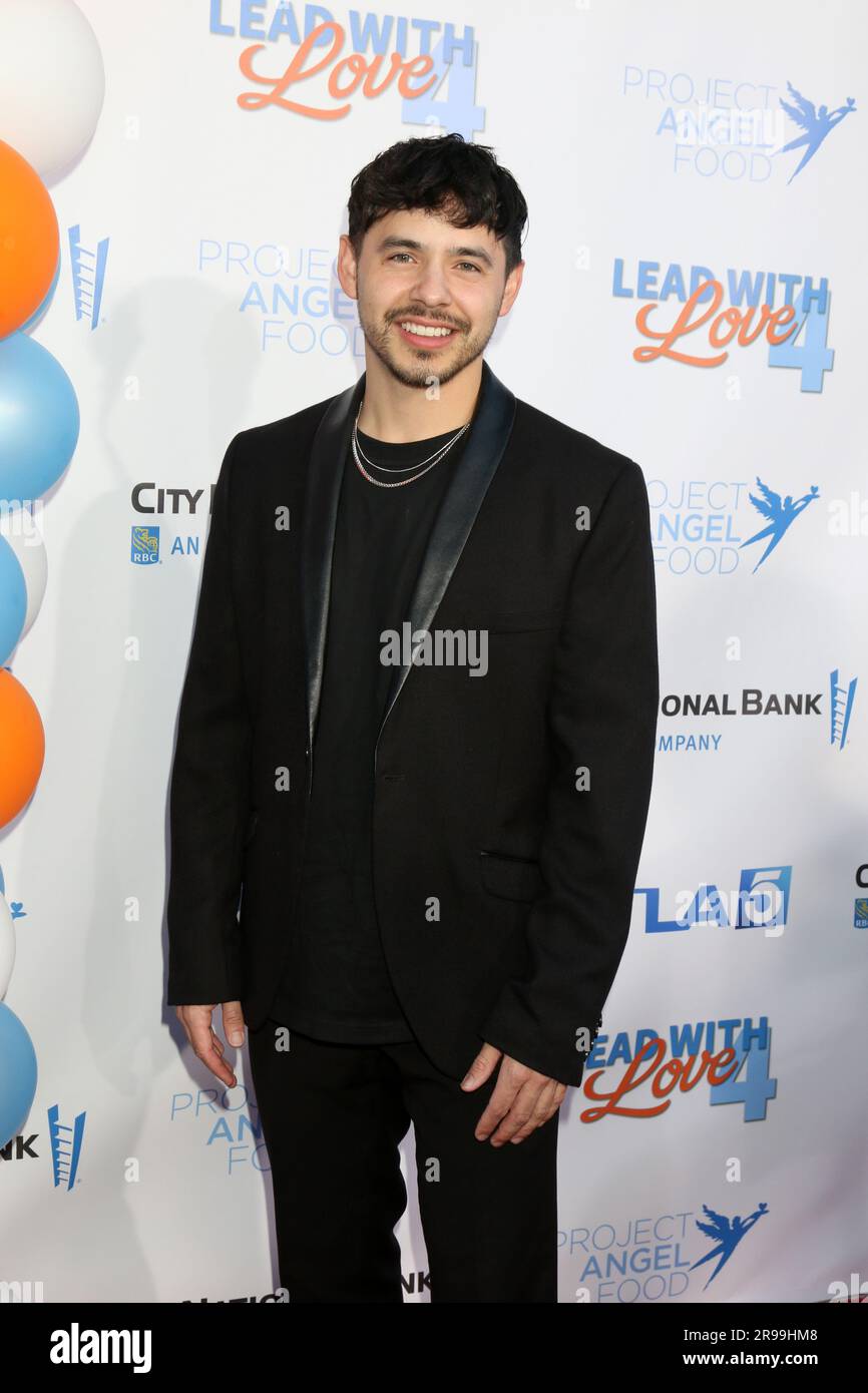 LOS ANGELES - JUN 24:  David Archuleta at the Project Angel Food's Lead with Love at the KTLA Studios on June 24, 2023 in Los Angeles, CA Stock Photo