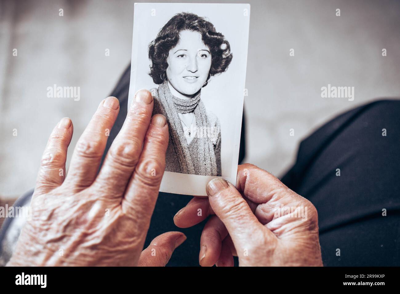 Grandmother sitting vintage hi-res stock photography and images - Alamy