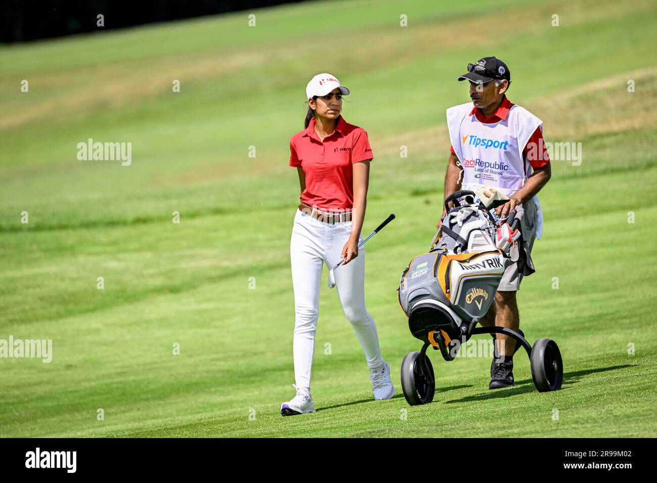 Beroun, Czech Republic. 25th June, 2023. Diksha Dagar of India competes