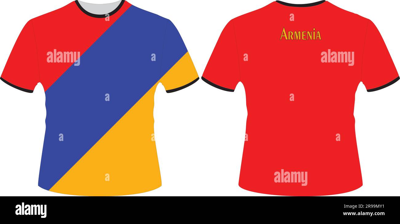 T Shirts Design with Armenia Flag Vector Stock Vector