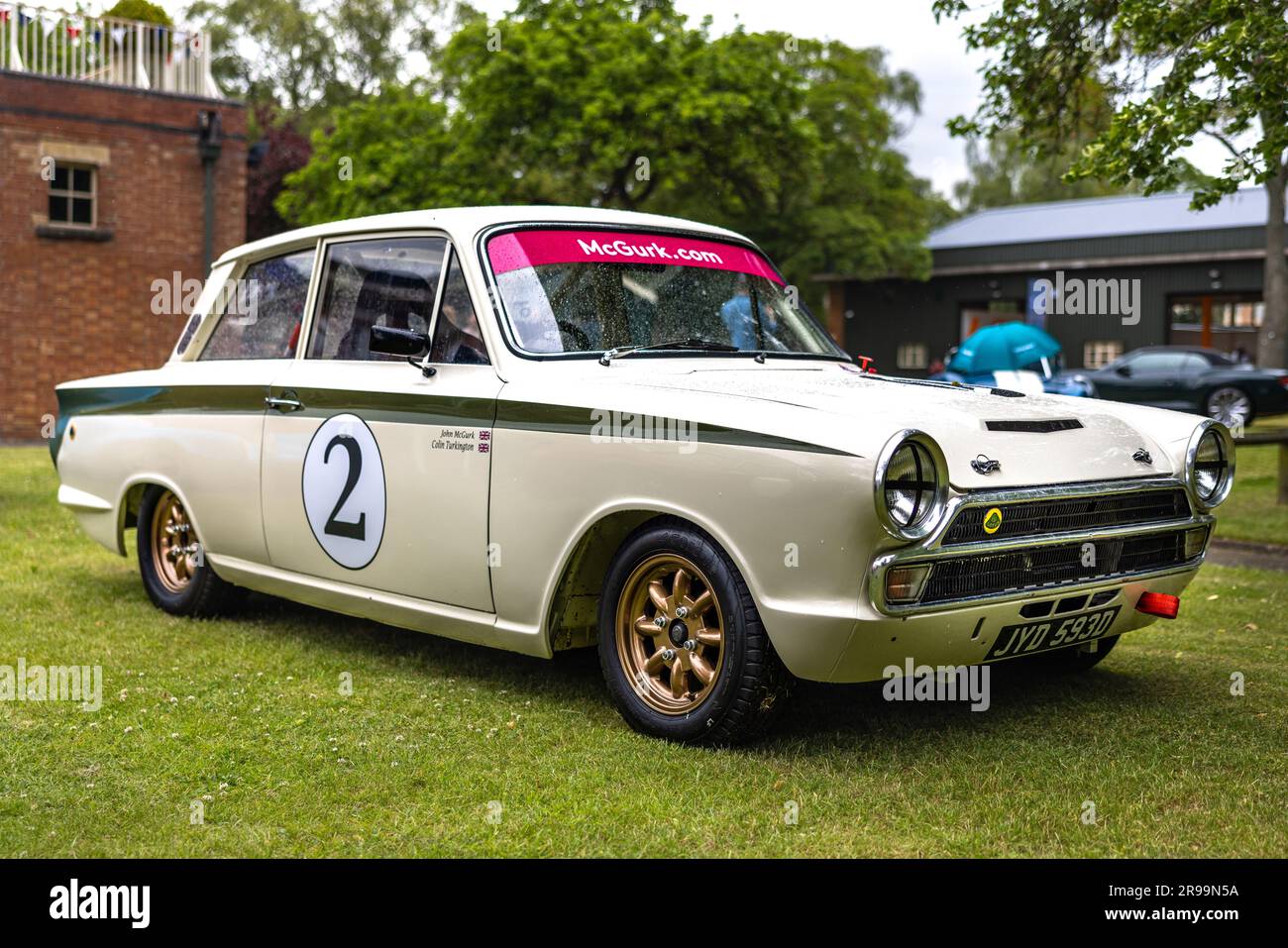 1966 Ford Cortina Lotus Mark I, on display at the Bicester Flywheel held at the Bicester Heritage Centre on the 17th June 2023. Stock Photo