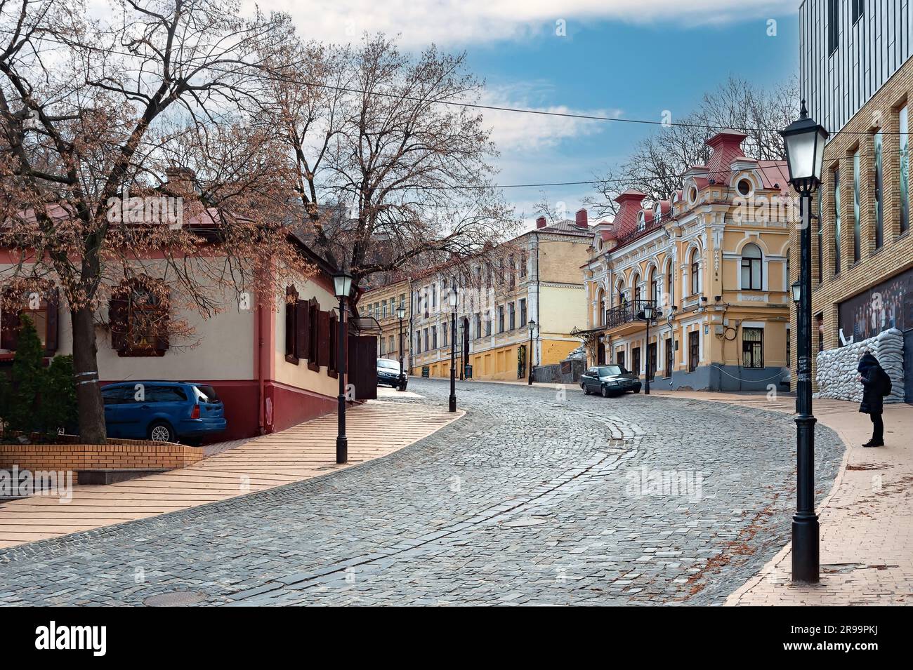 Andriivskyi Descent or Andrew's Descent in Kyiv, Ukraine Stock Photo