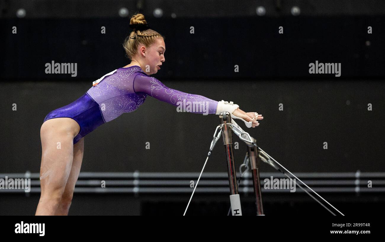 ROTTERDAM - Casey-Jane Meuleman during the apparatus final XXX at the NK  gymnastics in Ahoy. ANP IRIS VANDEN BROEK Stock Photo - Alamy