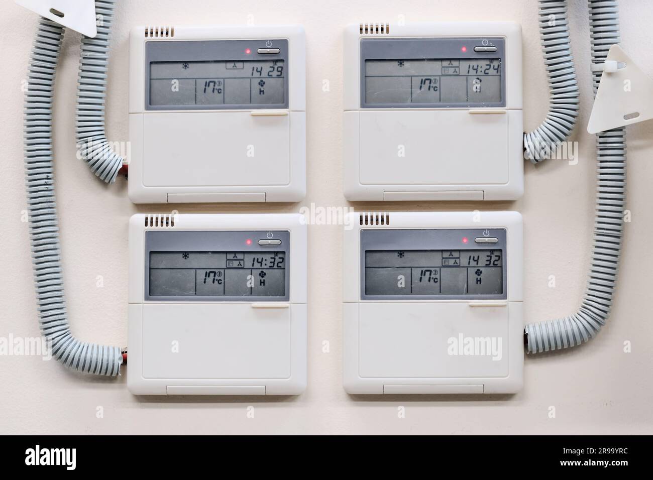 Wall-mounted control panel for a group of industrial air conditioners ...