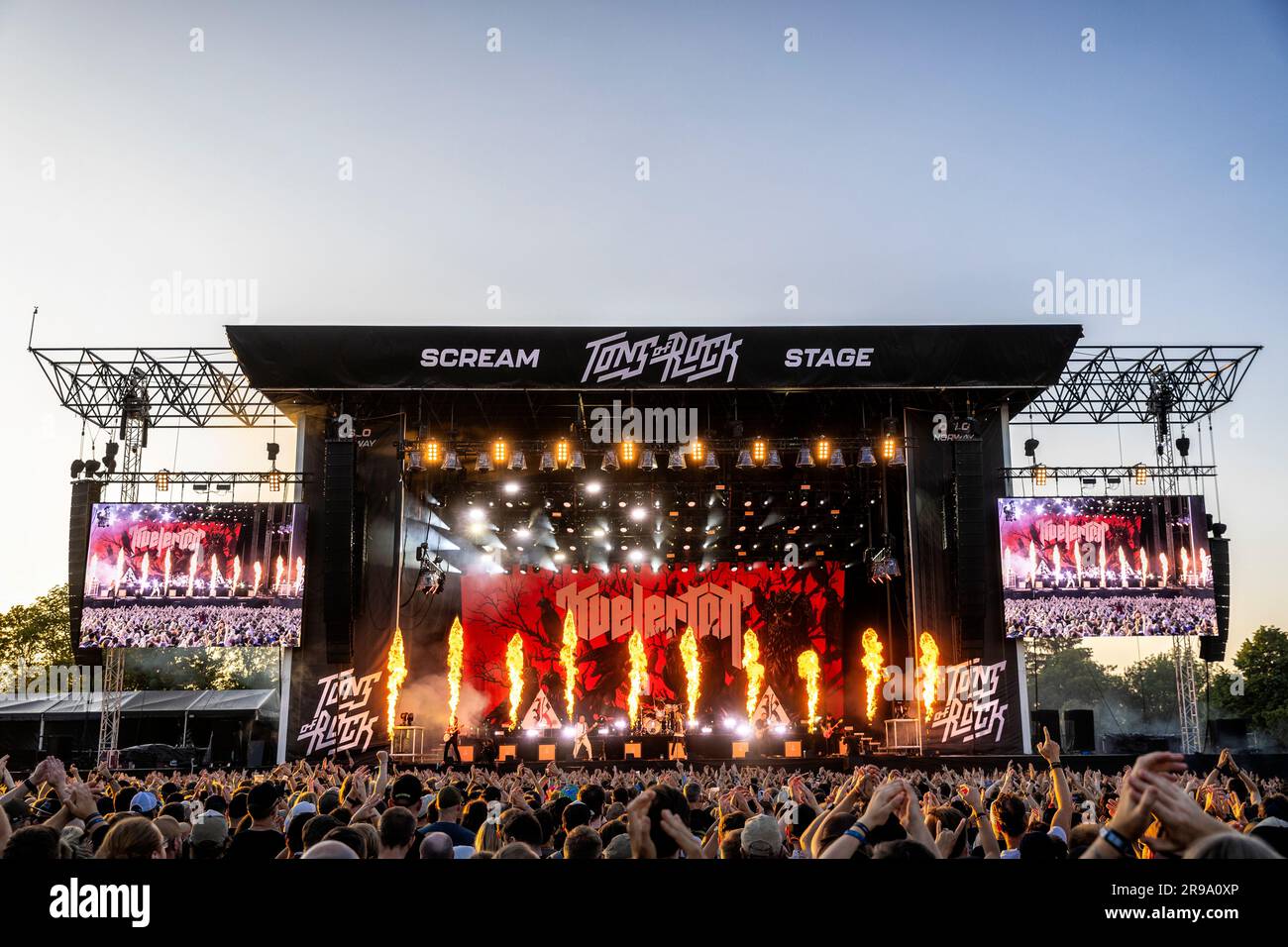 Oslo, Norway. 24th June, 2023. The Norwegian heavy metal band Kvelertak