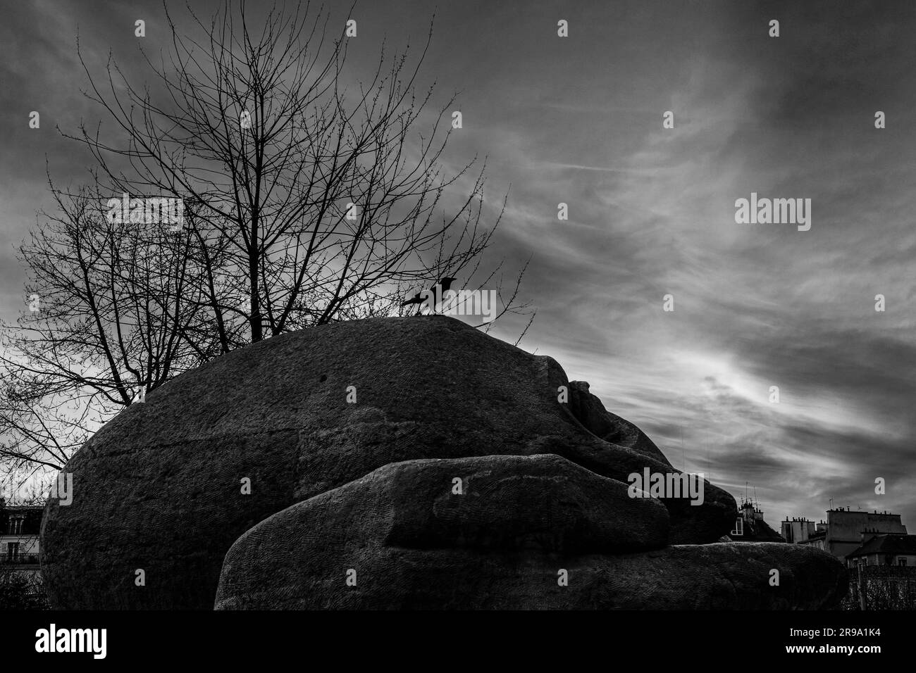 The crow rock Black and White Stock Photos & Images - Alamy