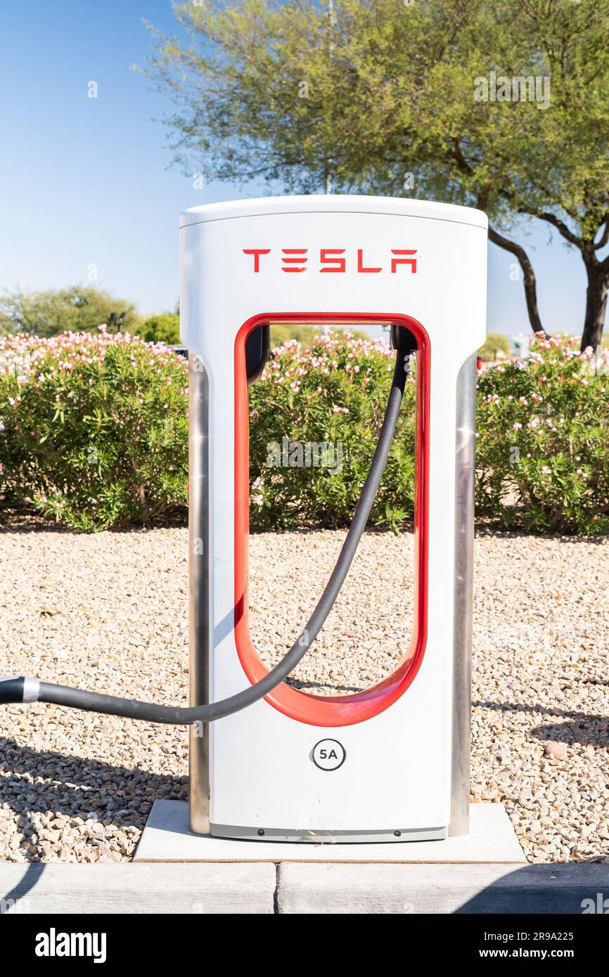 Tesla charging station Stock Photo Alamy