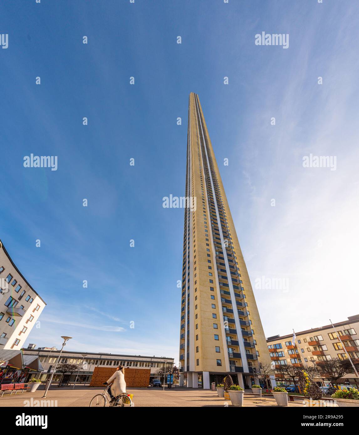 Gothenburg, Sweden - April 08 2020: A composite photo of a mile high skyscraper. Stock Photo