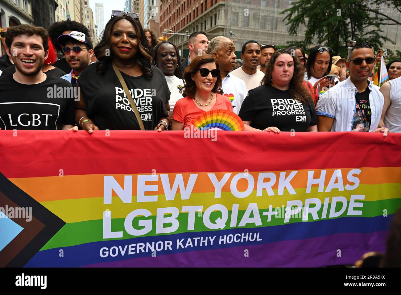 Photo By: NDZ/STAR MAX/IPx 2023 6/25/23 Governor Kathy Hochul Marches ...