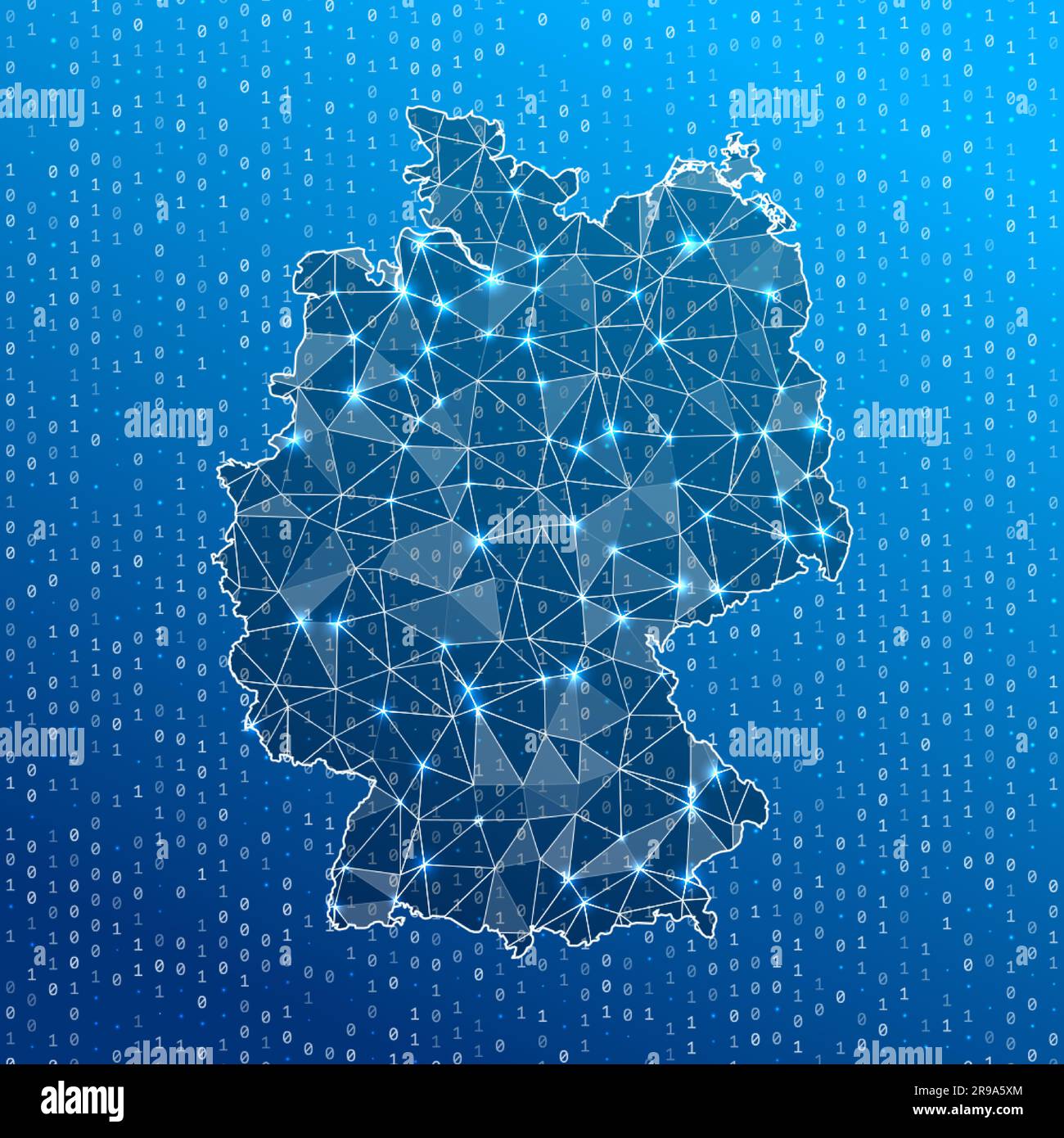 Network Map Of Germany Country Digital Connections Map Technology network-map-of-germany-country-digital-connections-map-technology