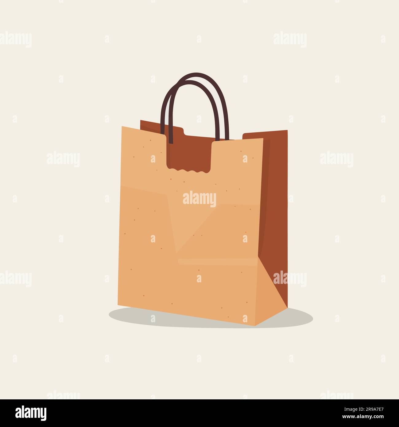 Paper bag vector isolated on white Stock Vector Image & Art Alamy