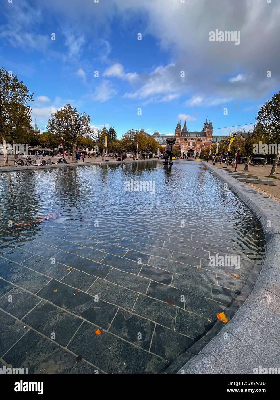 Amsterdam, NL October 12, 2021 Modern sculpture from the New Jersey