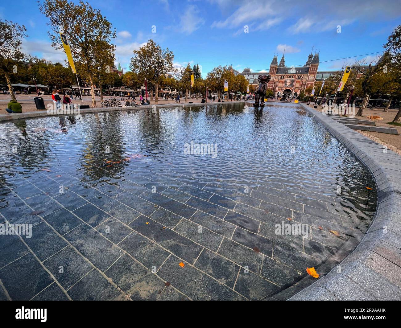 Amsterdam, NL October 12, 2021 Modern sculpture from the New Jersey