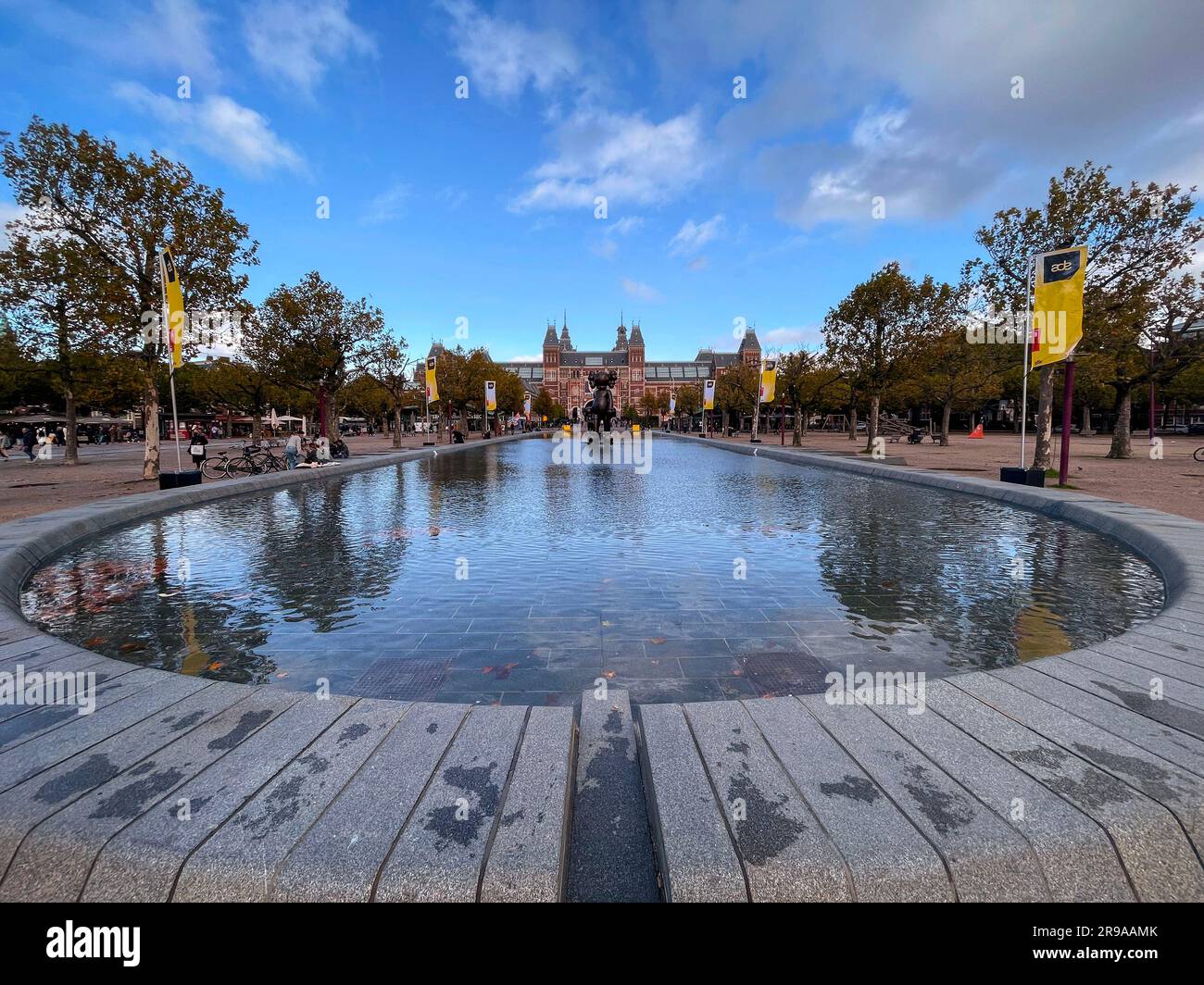 Amsterdam, NL October 12, 2021 Modern sculpture from the New Jersey