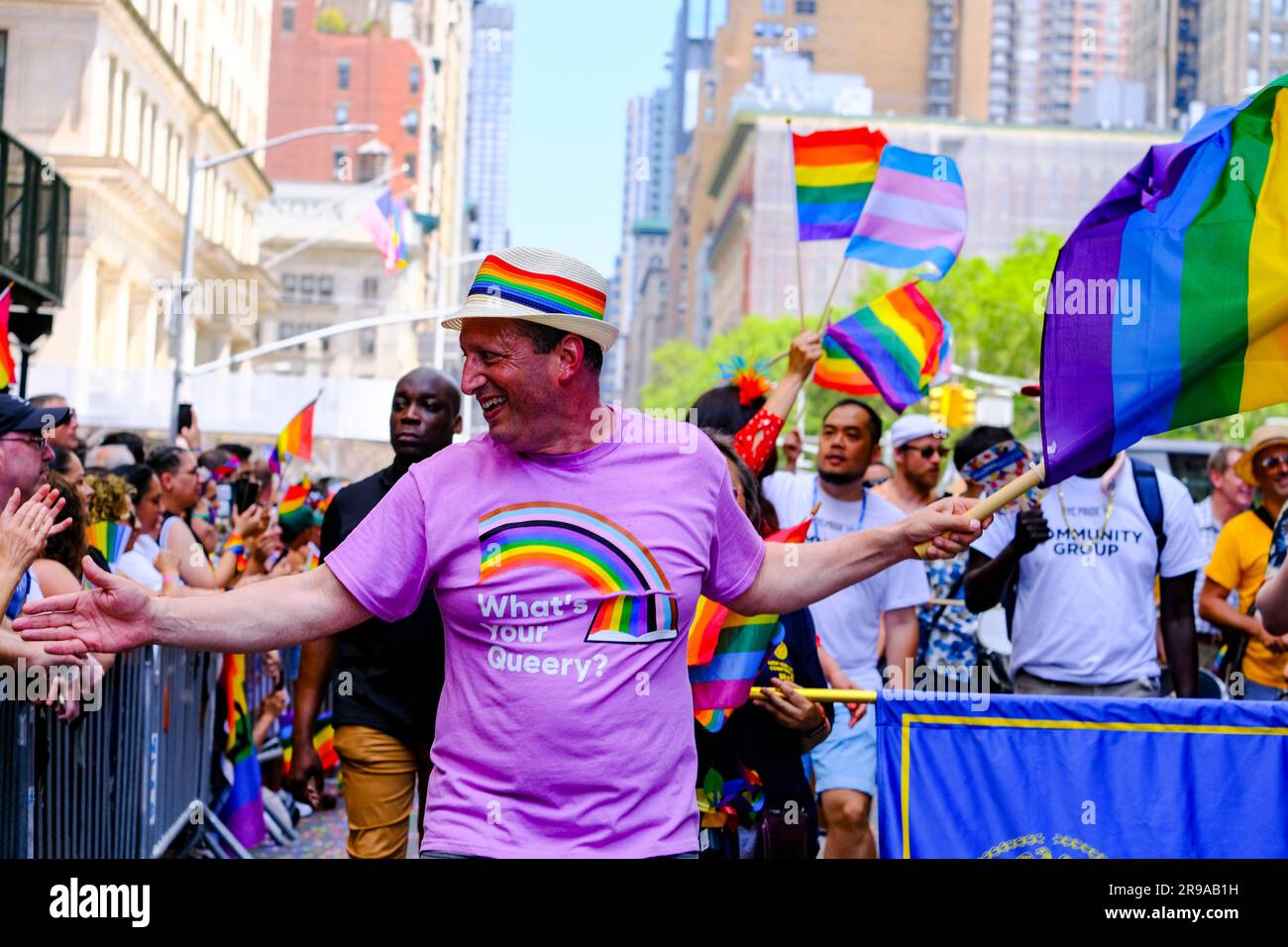 New York, NY, USA. 25th June, 2023. ComptrollerÊBrad Lander walks the