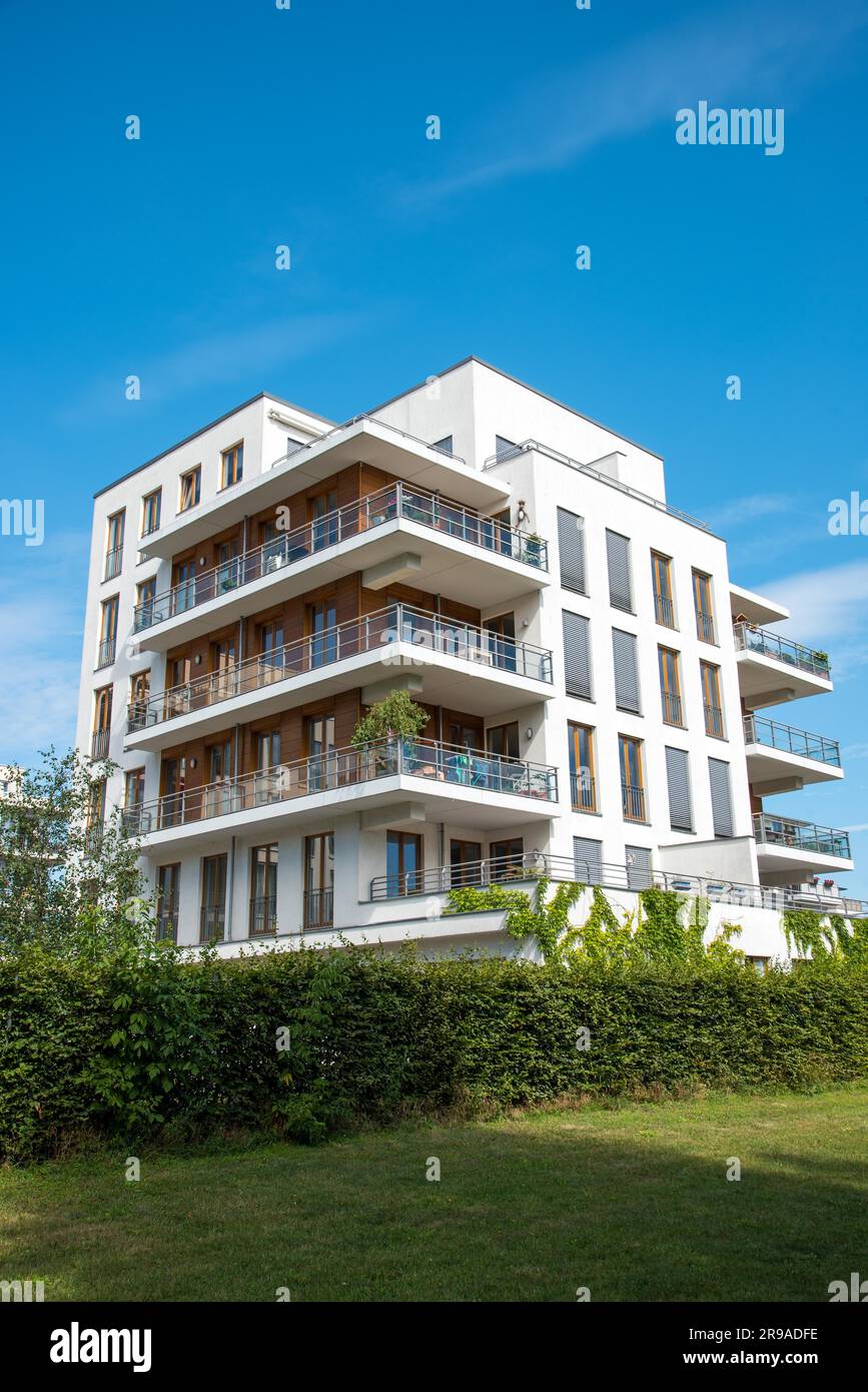 Modern apartment house seen in Berlin, Germany Stock Photo - Alamy