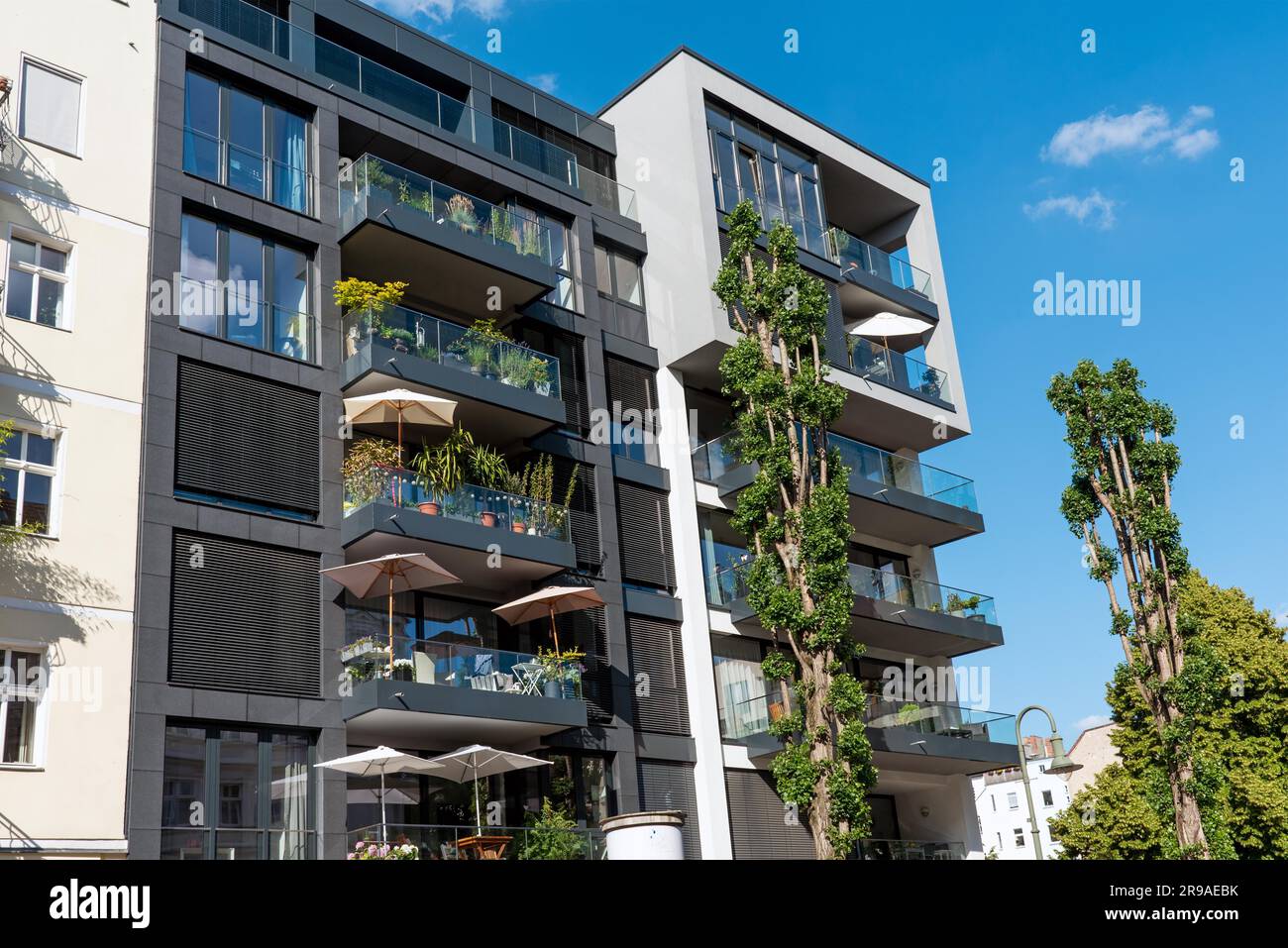 Modern apartment building in Berlin, Germany Stock Photo - Alamy