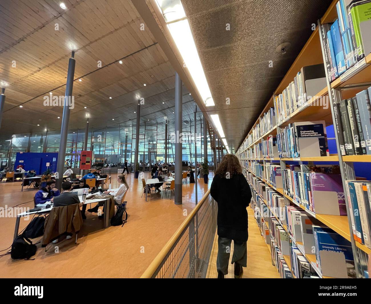 Delft, The Netherlands - October 15, 2021: The Delft University of Technology, TU Delft or Technische Universiteit Delft in Dutch, is the oldest and l Stock Photo