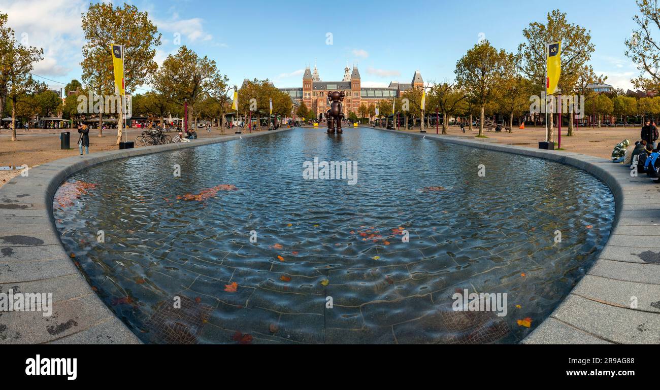 Amsterdam, NL October 12, 2021 Modern sculpture from the New Jersey