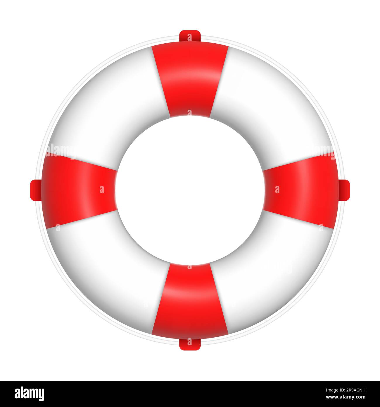 life buoy isolated on white background. vector life ring Stock Vector