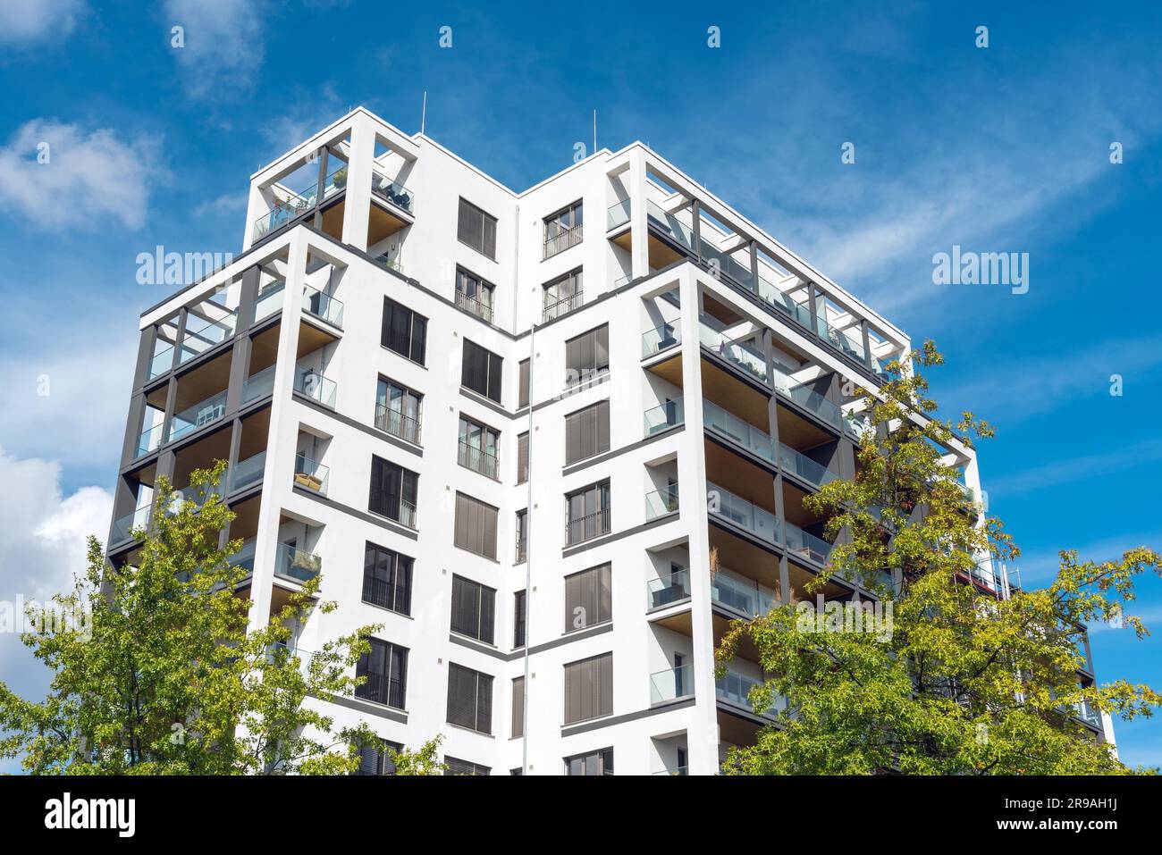 Large modern apartment building in Berlin, Germany Stock Photo - Alamy