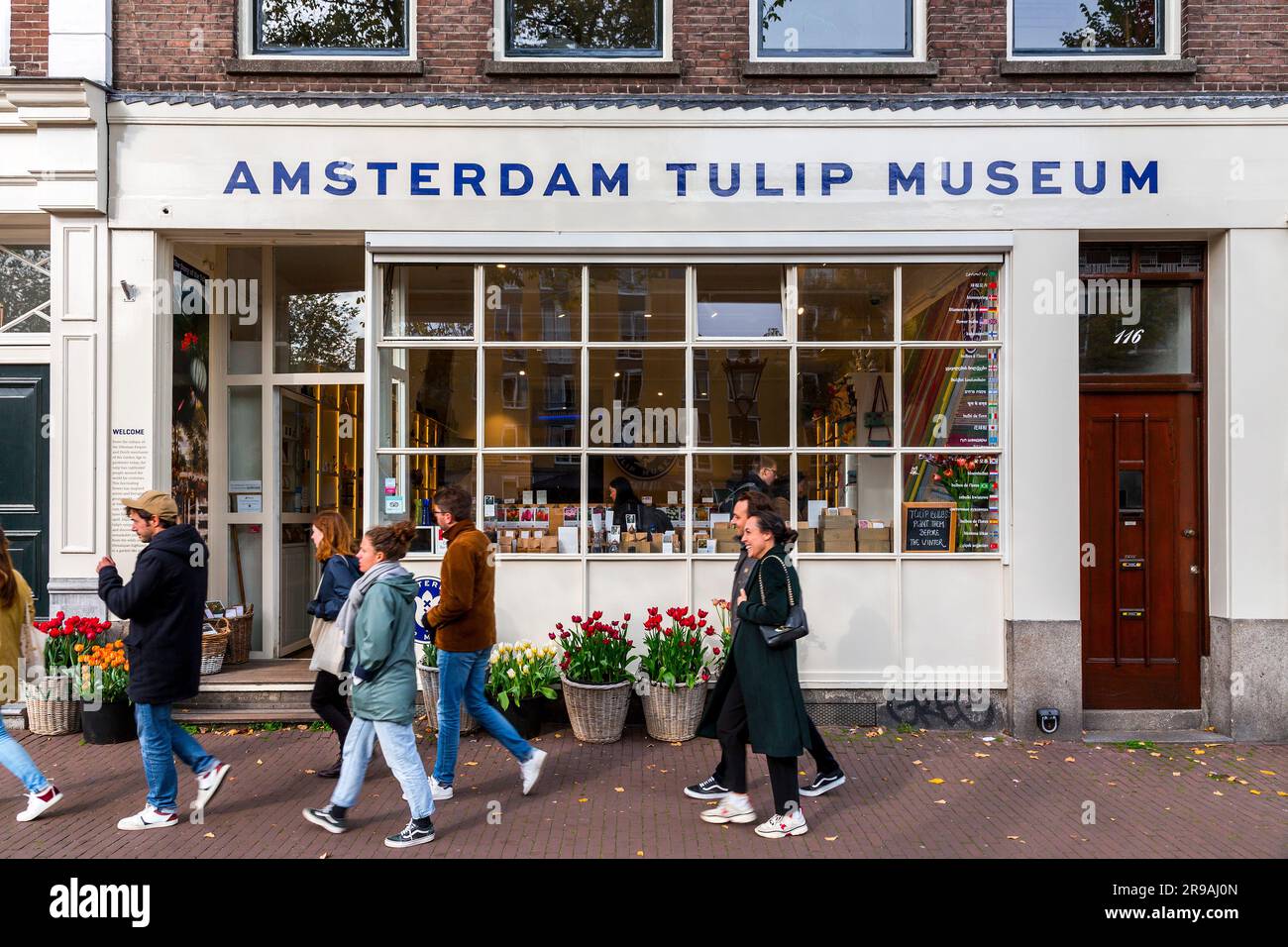 Amsterdam, Netherlands October 17, 2021 Front view of Amsterdam