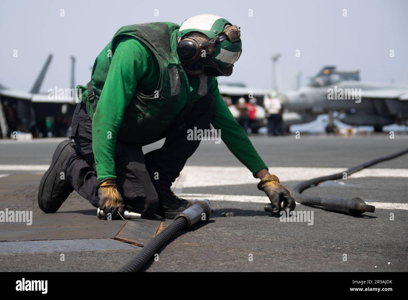 Aviation Boatswain's Mate (Equipment) 3rd Class Donovan Kelley, from Pittsburg, assigned to the