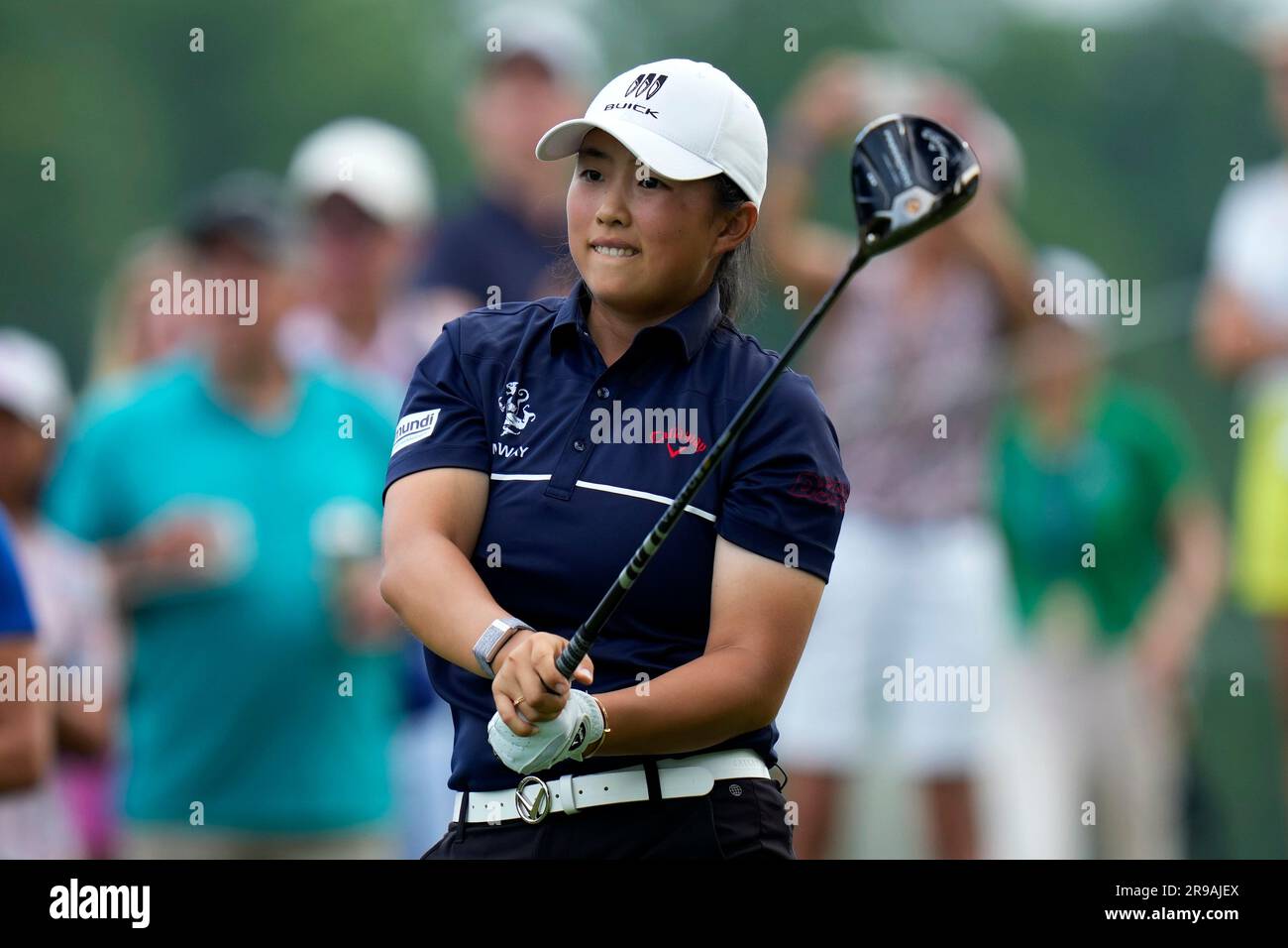 Ruoning Yin Of China Tees Off On The 18th Hole During The Final Round