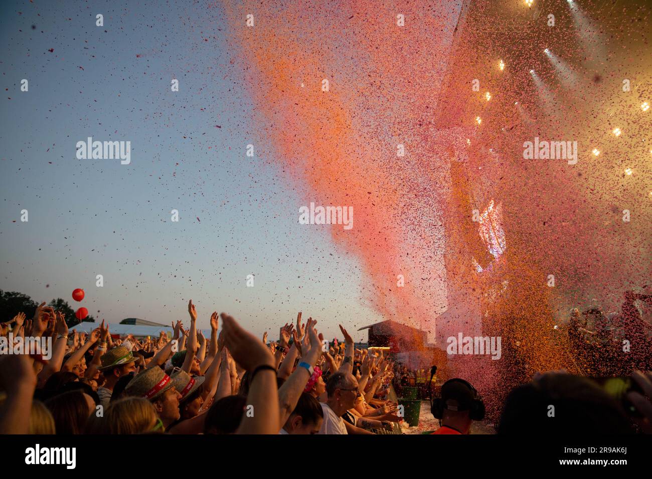 Vienna, Austria. 25 June 2023. German band Silbermond on the main stage