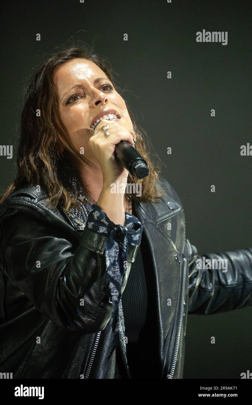 Vienna, Austria. 25 June 2023. German band Silbermond on the main stage