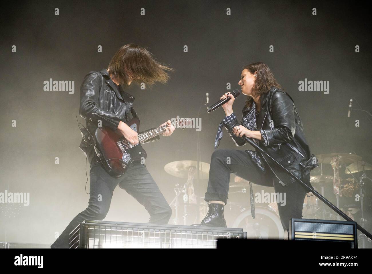 Vienna, Austria. 25 June 2023. German band Silbermond on the main stage