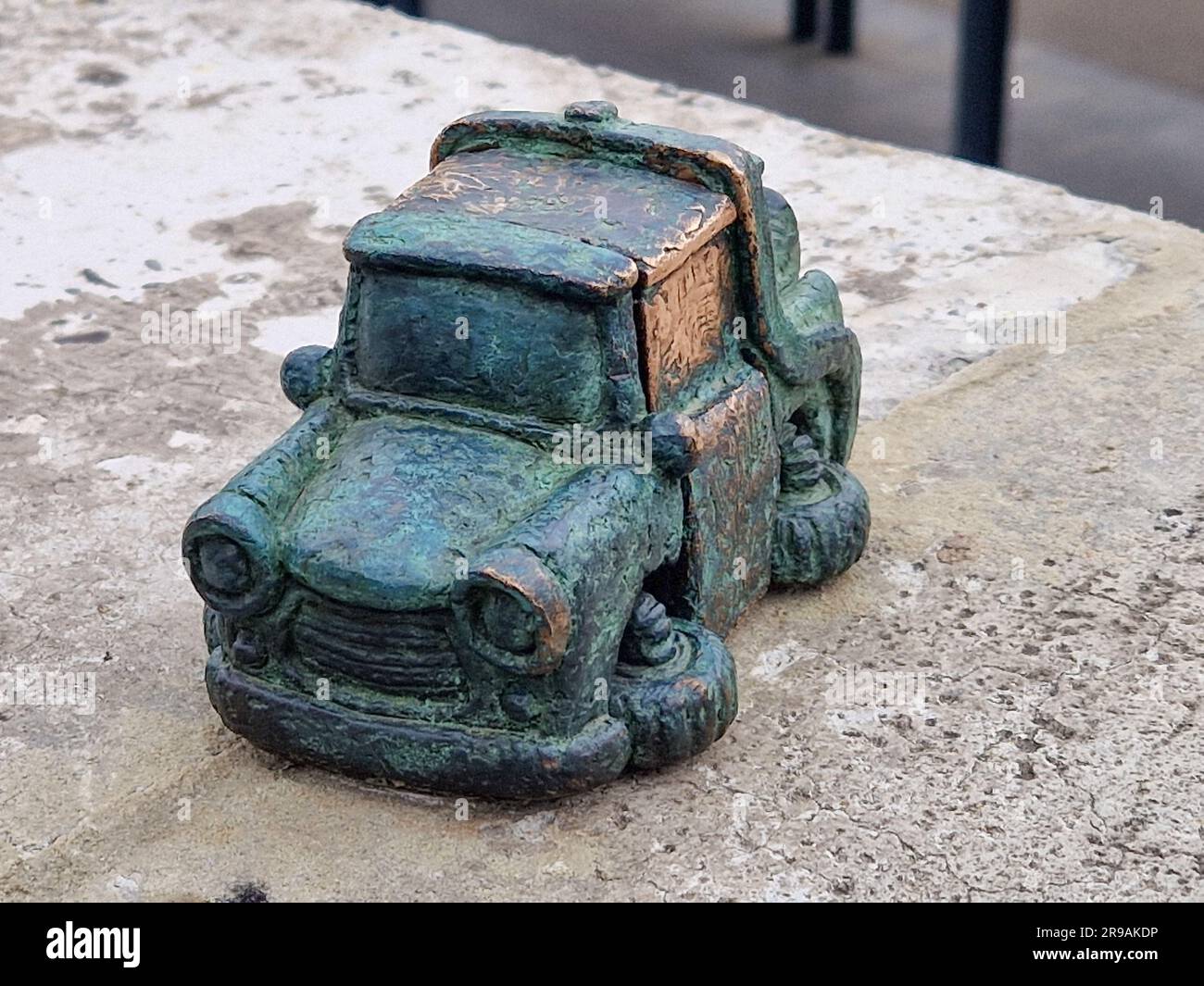 BUDAPEST/HUNGARY - 2023-05-19: Miniature statue, in Keleti pályaudvar, Budapest Stock Photo