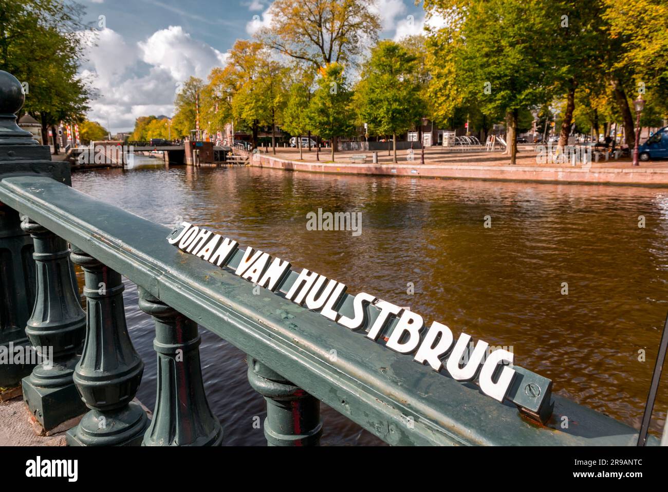 Amsterdam, NL - OCT 11, 2021: Johan van Hulstbrug in Hortus Botanicus ...