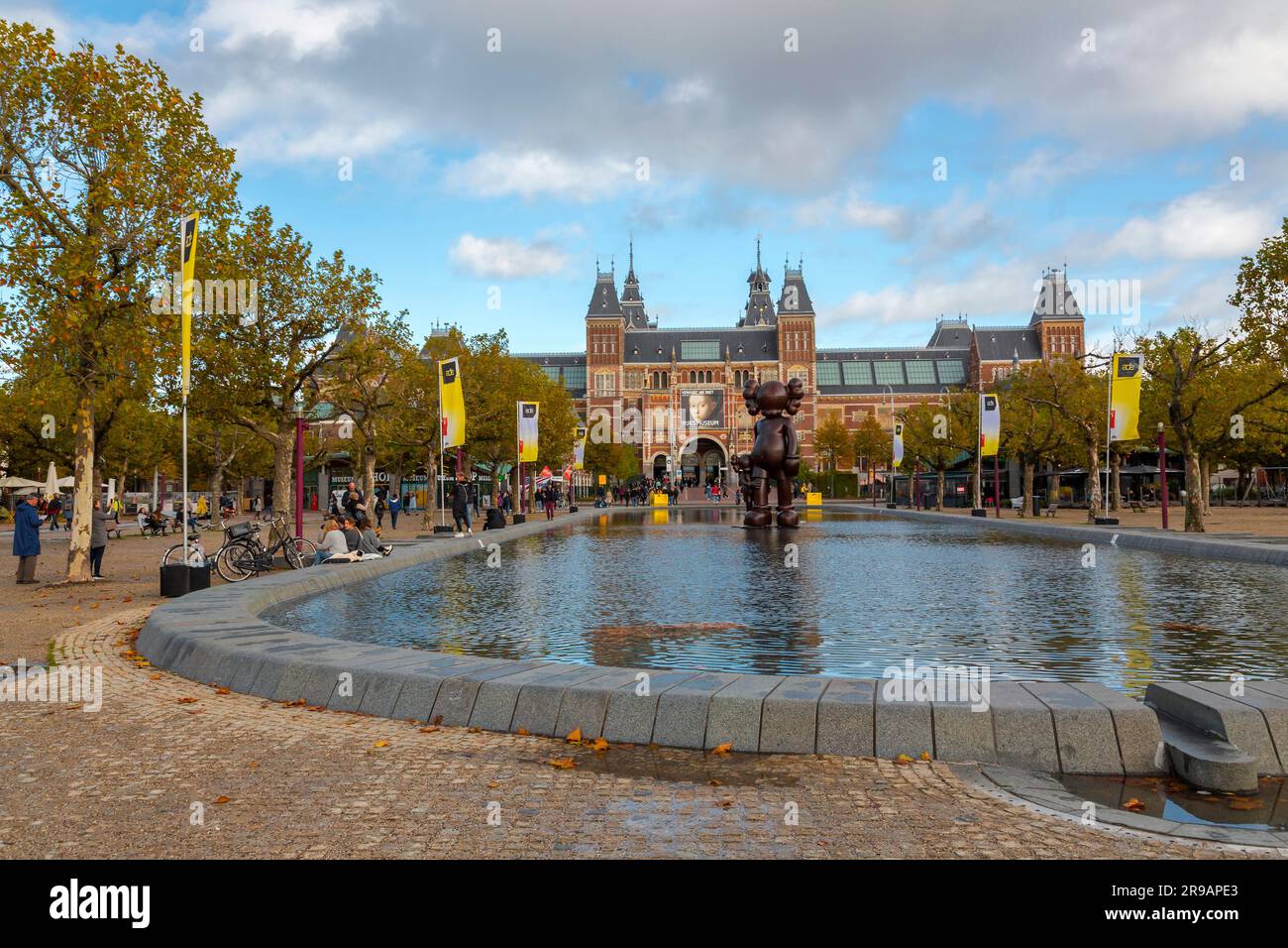 Amsterdam, NL October 12, 2021 Modern sculpture from the New Jersey