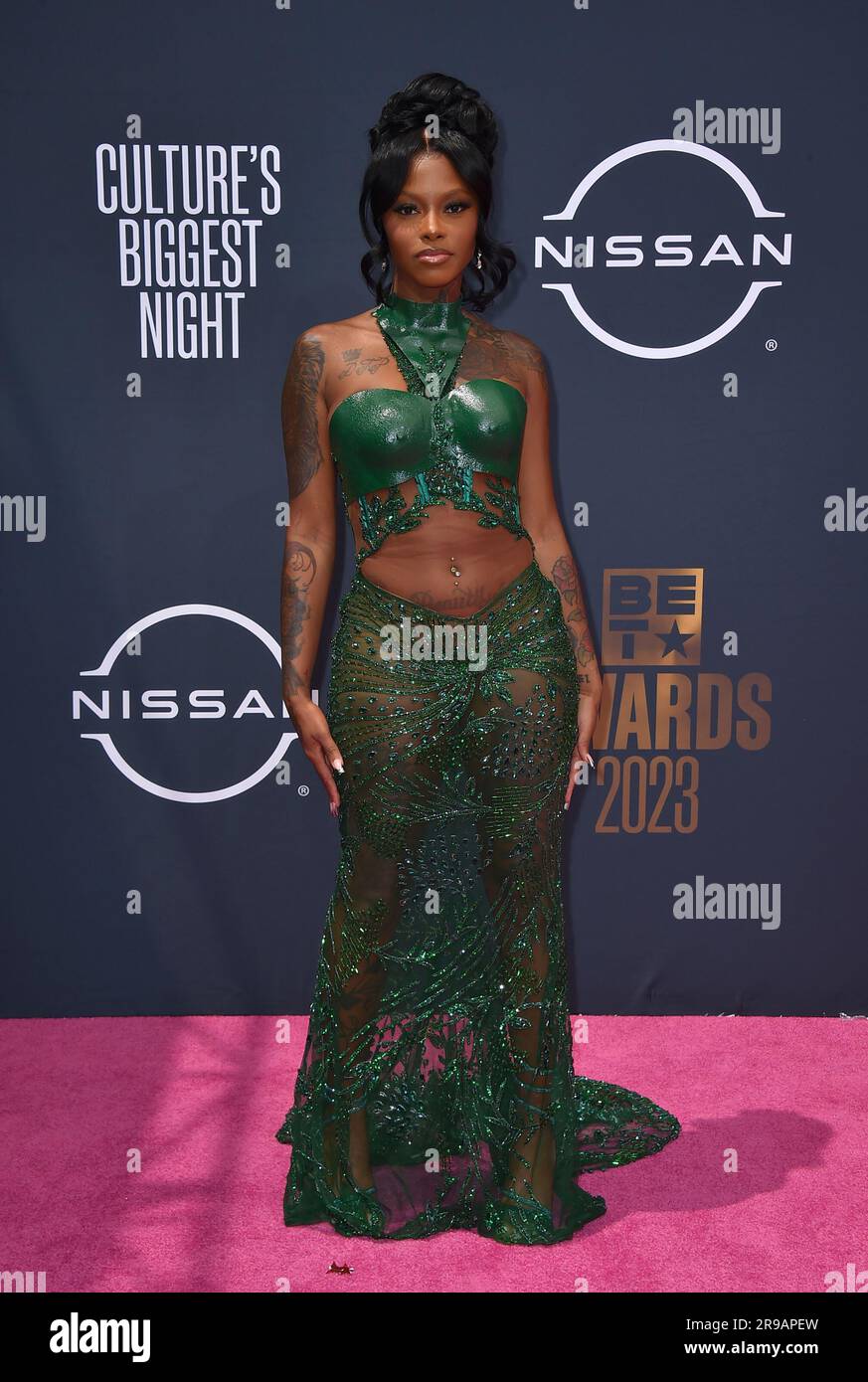 Big Boss Vette arrives at the BET Awards on Sunday, June 25, 2023, at