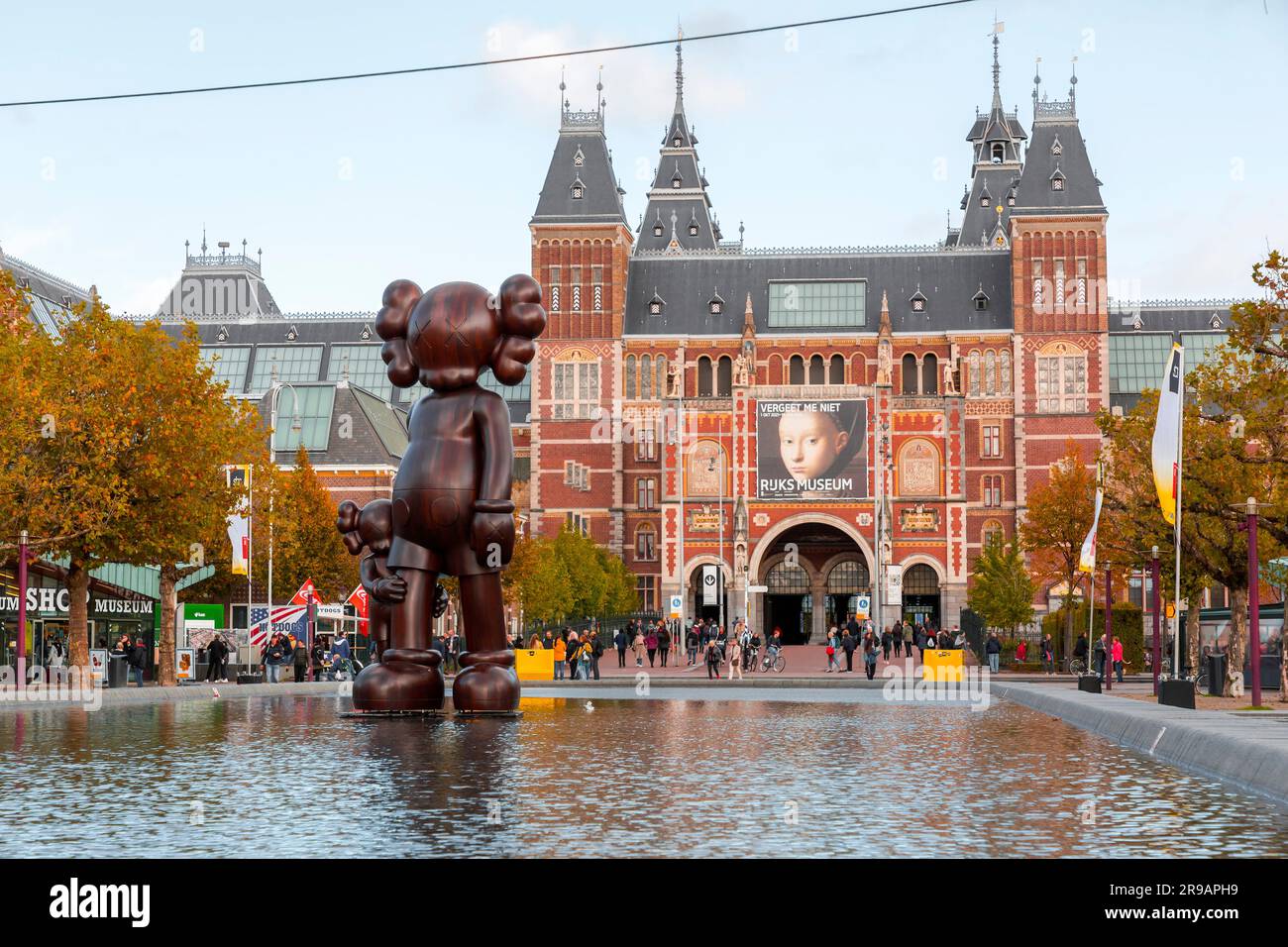 Amsterdam, NL October 12, 2021 Modern sculpture from the New Jersey